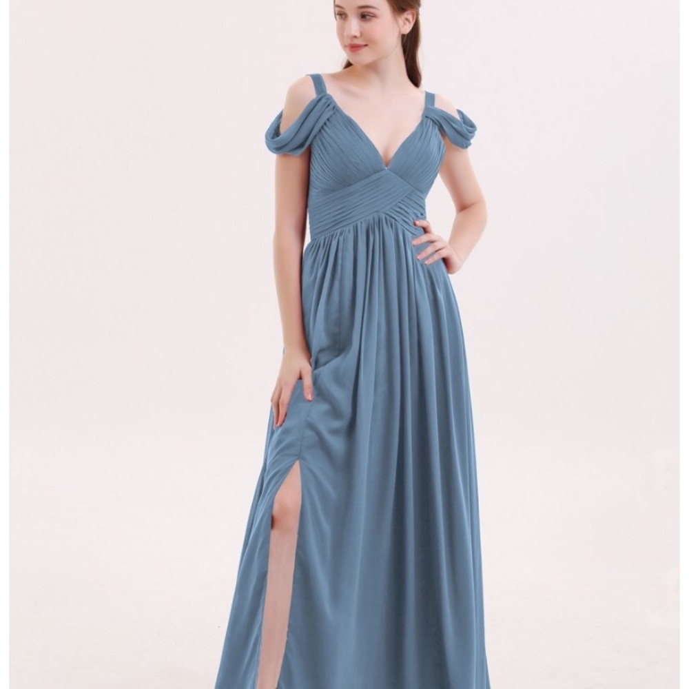 Bridesmaid Dress: Lucy V Neck Sexy Chiffon Dress